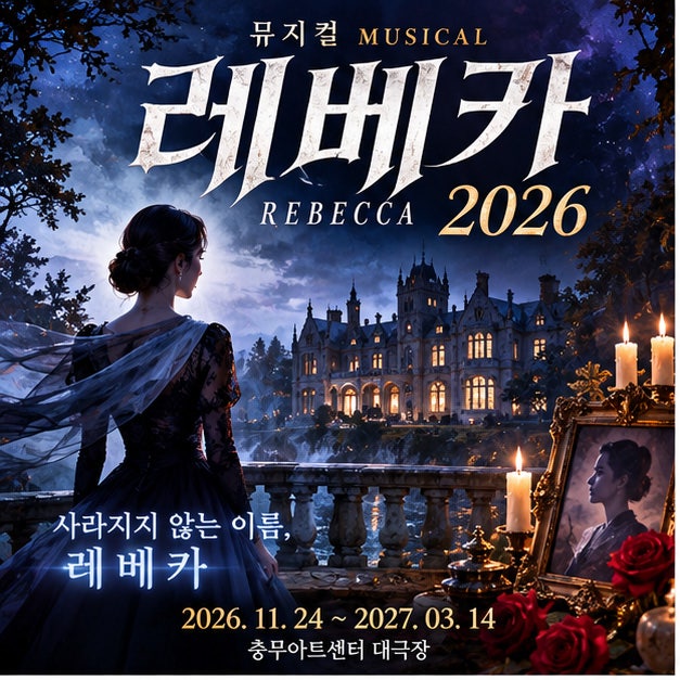 레베카 뮤지컬 2026 일정·캐스팅 총정리｜옥주현 신영숙 유연정 출연, 충무아트센터