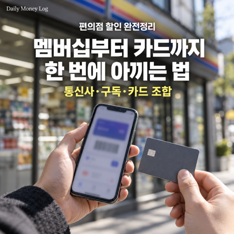 편의점 할인 받는 법｜통신사 멤버십·구독·카드 조합 총정리