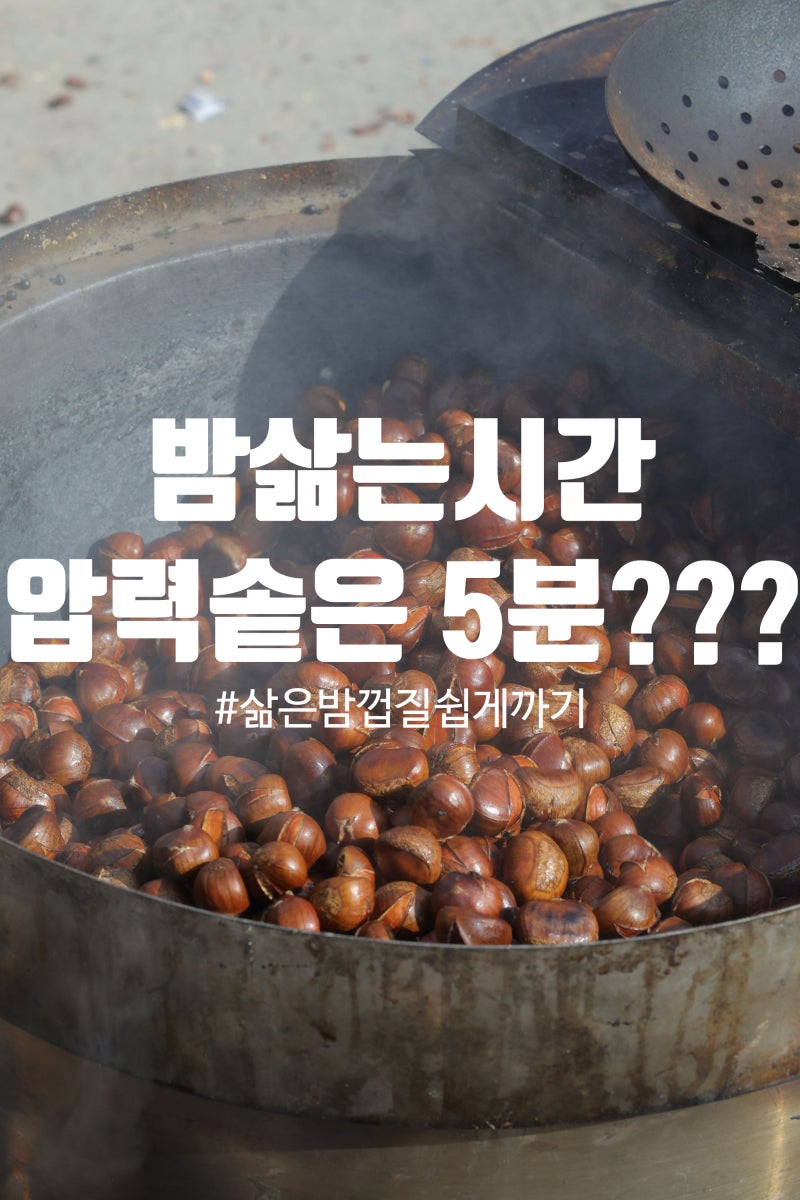 햇밤삶는시간, 20분인 줄 알았는데 압력솥은 5분이면 된다고?