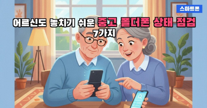 중고 폴더폰 사기 전에 이것만 눌러보세요 — 놓치면 후회하는 점검 8가지