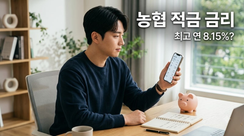 2026 농협 적금 금리 최고 연 8.15%? 우대조건과 월 30만원 이자 알아보기