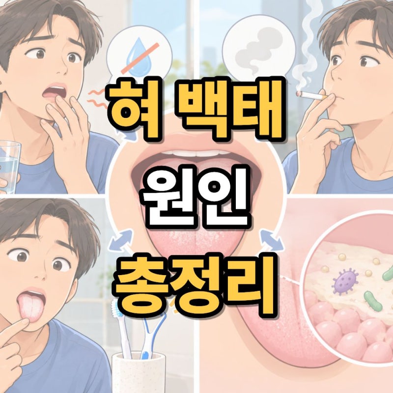 혀 백태 원인 총정리 백태 제거 방법과 증상 쉽게 알아보기
