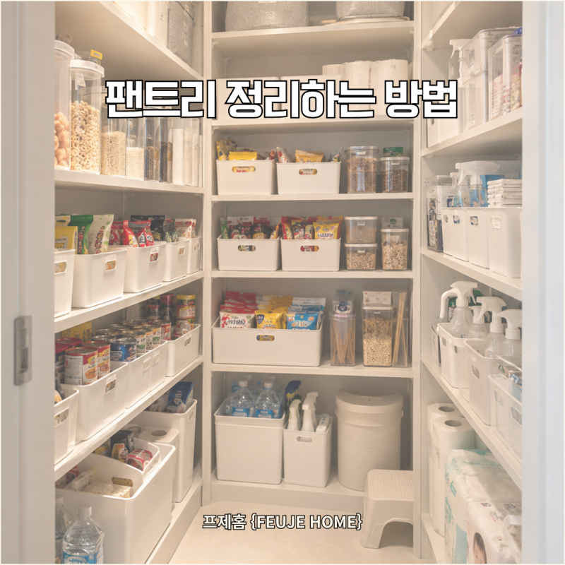 팬트리 정리 방법, 물건별 위치와 수납용품 활용법