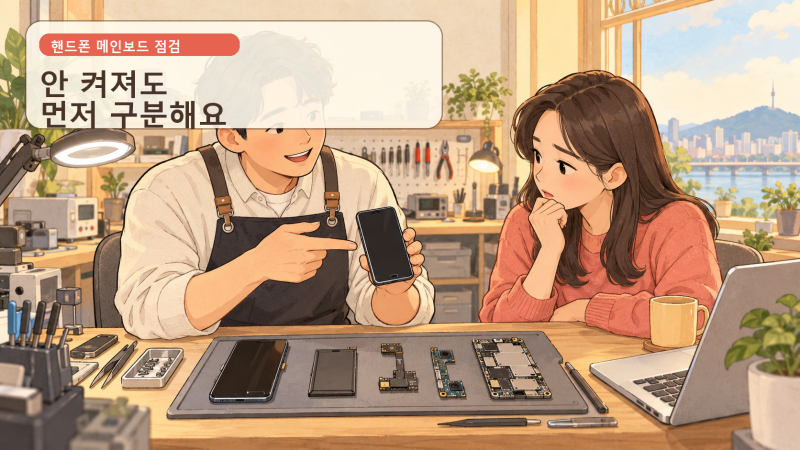 핸드폰 메인보드 고장수리, 증상·수리 비용·데이터복구 방법