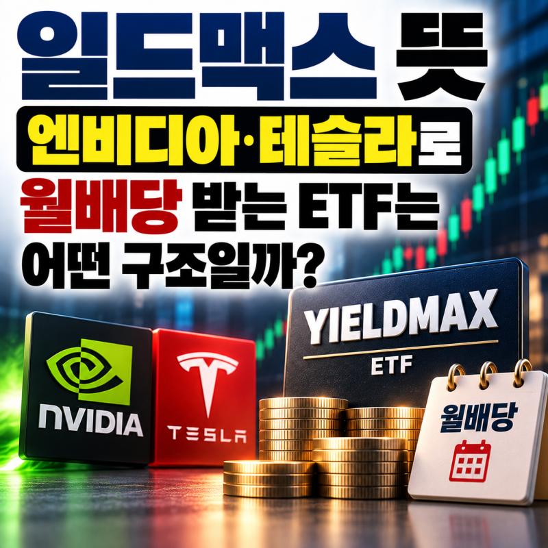 일드맥스 ETF 뜻｜엔비디아·테슬라로 고배당 받는 구조, NVDY·TSLY 쉽게 보기