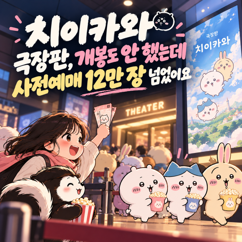 치이카와 극장판, 개봉도 안 했는데 벌써 사전예매 12만