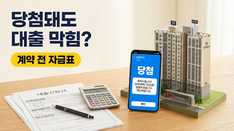 청약 당첨돼도 대출 안 나온다면? 계약 전 자금 계산법