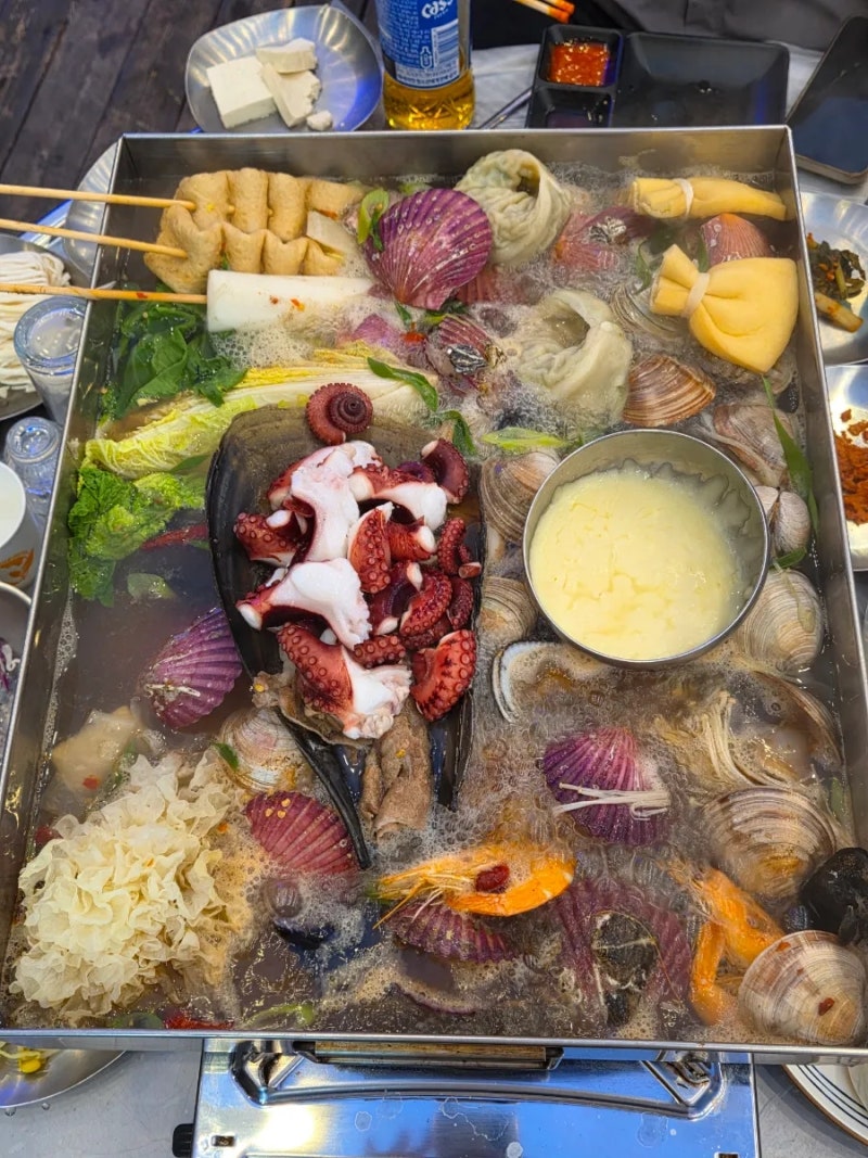 목포 평화광장 회 해산물 맛집 [목포씨] 조개전골 가성비전골 세트