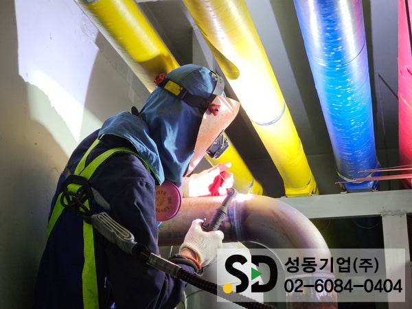 양천구 목동 공공기관 기계실｜지역난방배관 누수 엘보 교체 및 용접 보수공사