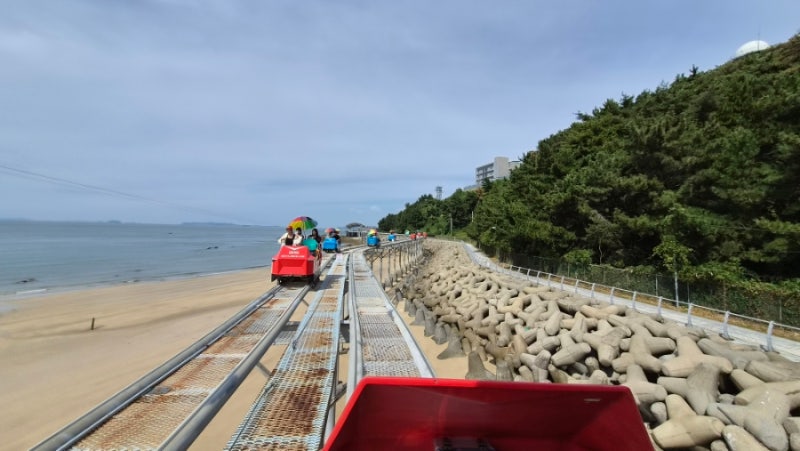 가족여행 대천해수욕장 가볼만한 곳, 20층 전망대 카페, 레일 스카이바이크