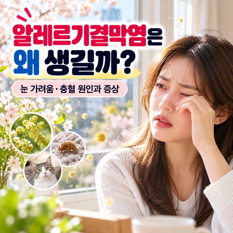 알레르기결막염은 왜 생길까? 눈 가려움·충혈 원인과 증상