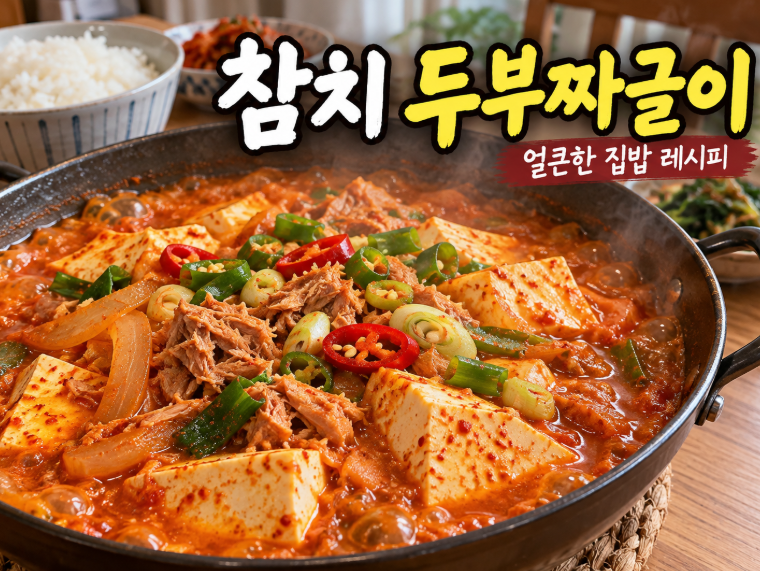 [집밥레시피] 참치 두부짜글이 만드는 법｜두부 한 모로 만드는 얼큰한 밥도둑 집밥