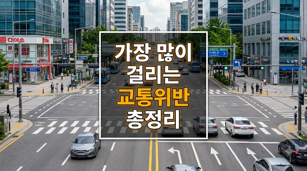 "노란불에 밟았다면?" 운전자가 가장 많이 걸리는 교통위반 벌금 총정리