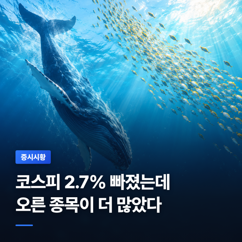 코스피 2.7% 빠져 7,000선 내줬는데… 오른 종목이 더 많았던 이유