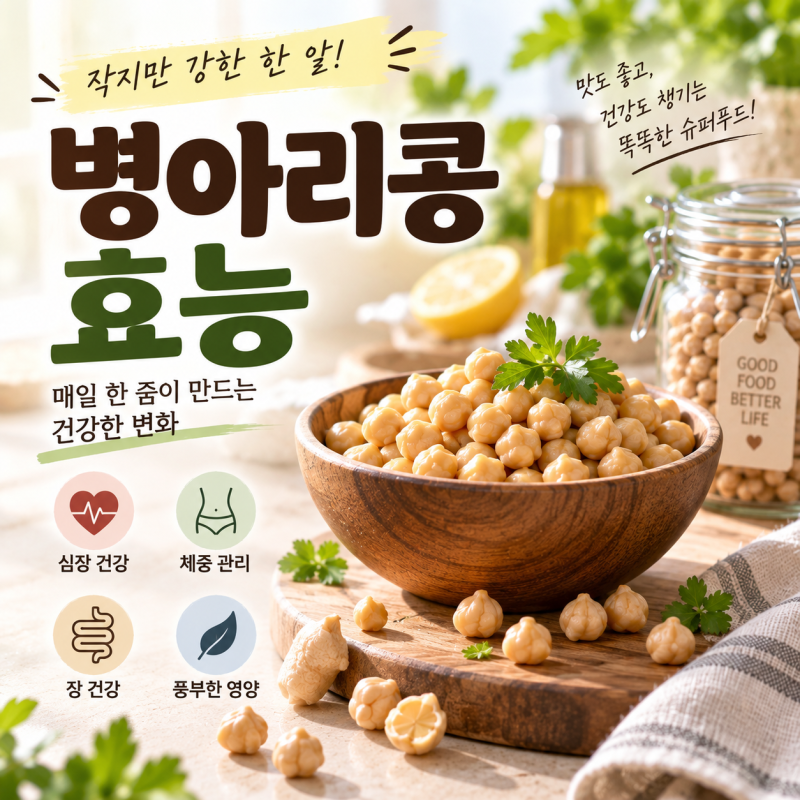 병아리콩효능 총정리 칼로리 하루섭취량 부작용까지