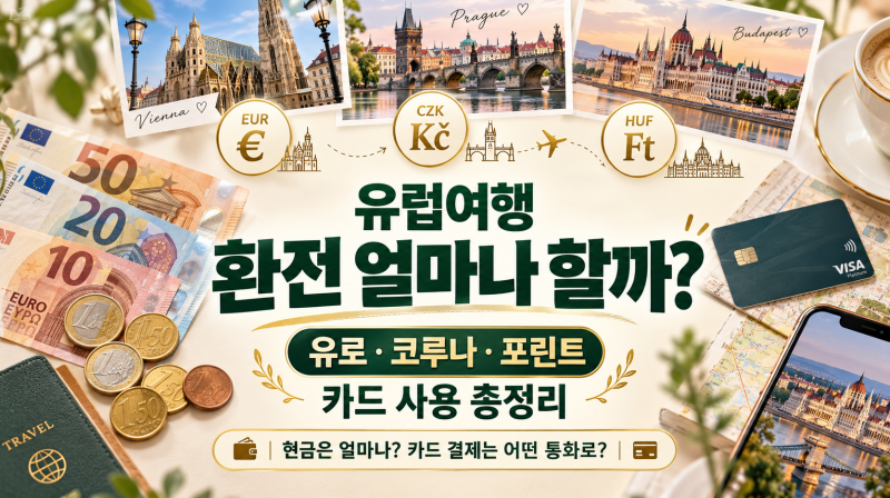 * 유럽여행 환전 얼마나 해야 할까?
