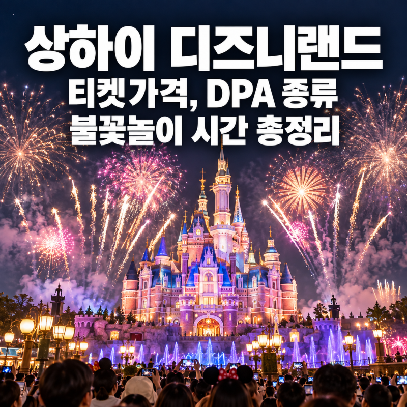 중국 상하이 디즈니랜드 티켓 가격, DPA까지 사야 할까? 불꽃놀이 시간 총정리