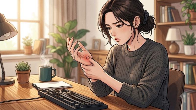 목 뒤가 뻐근한데 엄지와 검지까지 찌릿하다면, 손이 아닌 이곳부터 살펴보세요