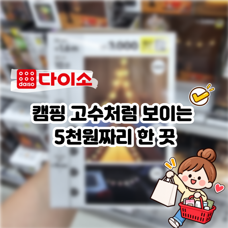 장비에 돈 쓸 땐 몰랐는데…정작 가을캠핑 분위기 살린 건 다이소 5천원짜리 전구