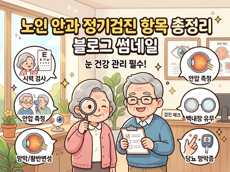 정보공유 | 노인 안과 정기검진 항목 총정리어떤 검사를, 얼마나 자주 받아야 할까요?
