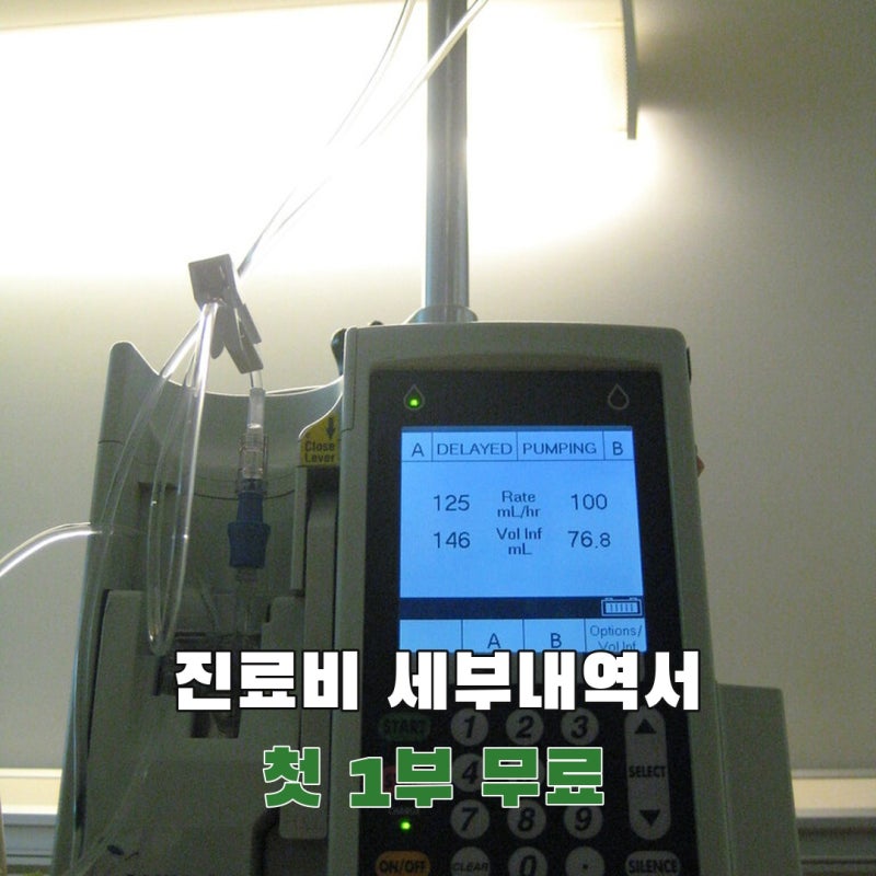 진료비 세부내역서 발급, 첫 1부가 무료인 기준은 영수증별