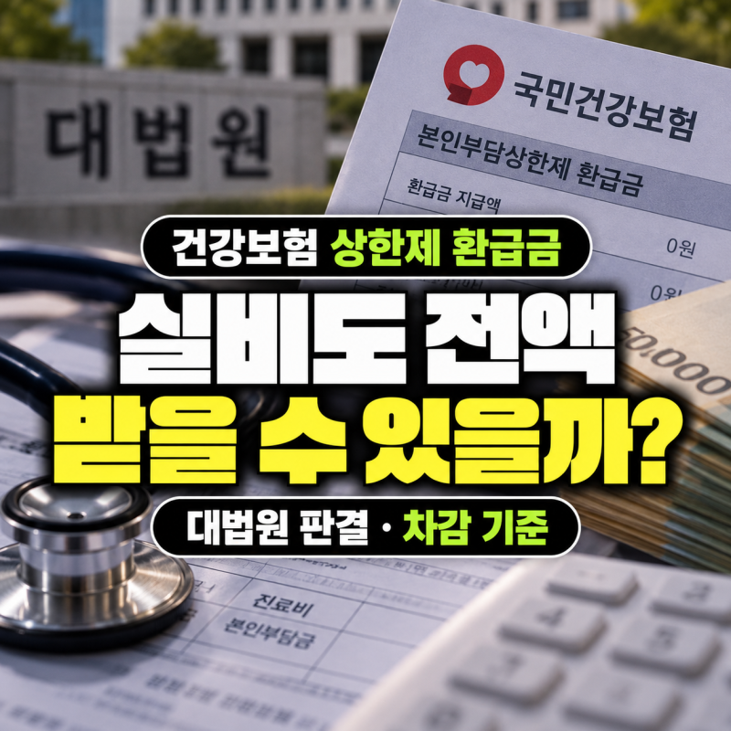 건강보험 상한제 환급금 실비보험 차감될까? 2026 본인부담상한제 기준