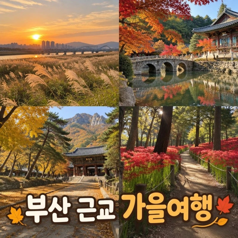 부산 근교 가을여행 사진 잘 나오는 곳