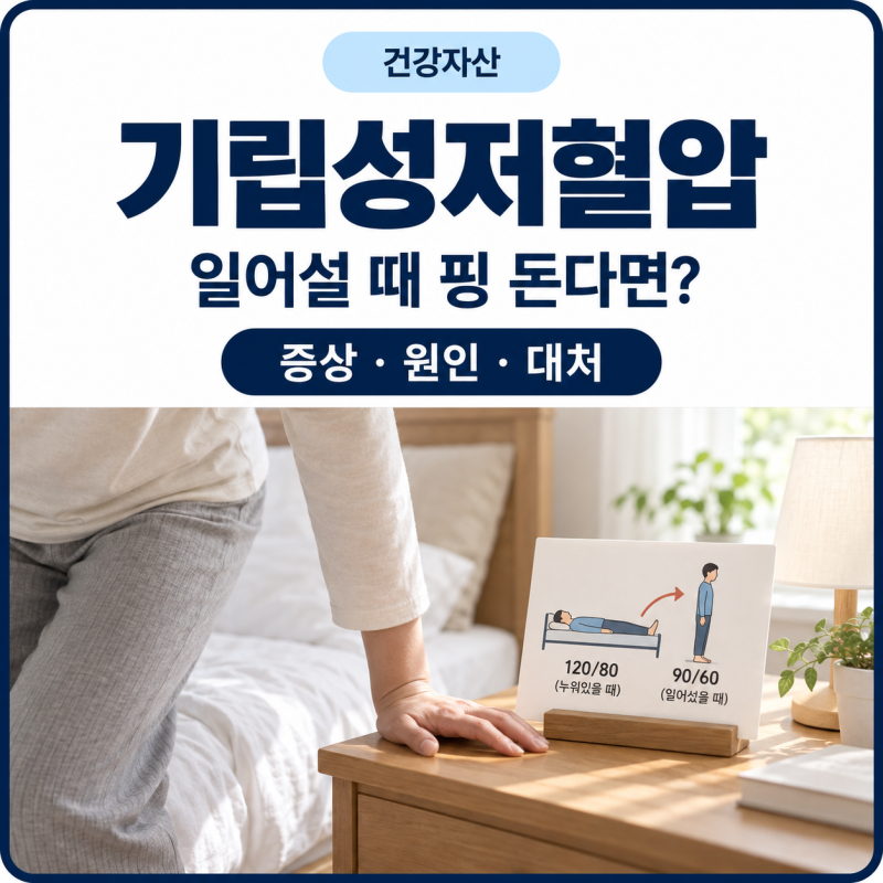 기립성저혈압 특징 갑자기 핑 도는 증상 및 원인과 유사 질병