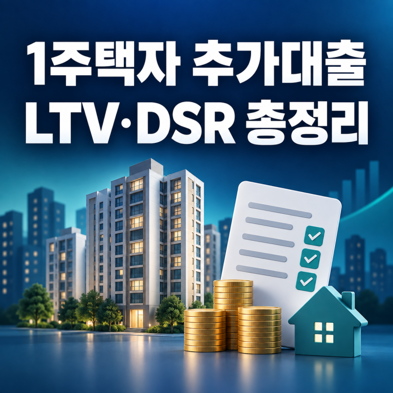 1주택자 추가 주택담보대출 가능할까? | 생활안정자금·대환·LTV·DSR, 갈아타기 총정리