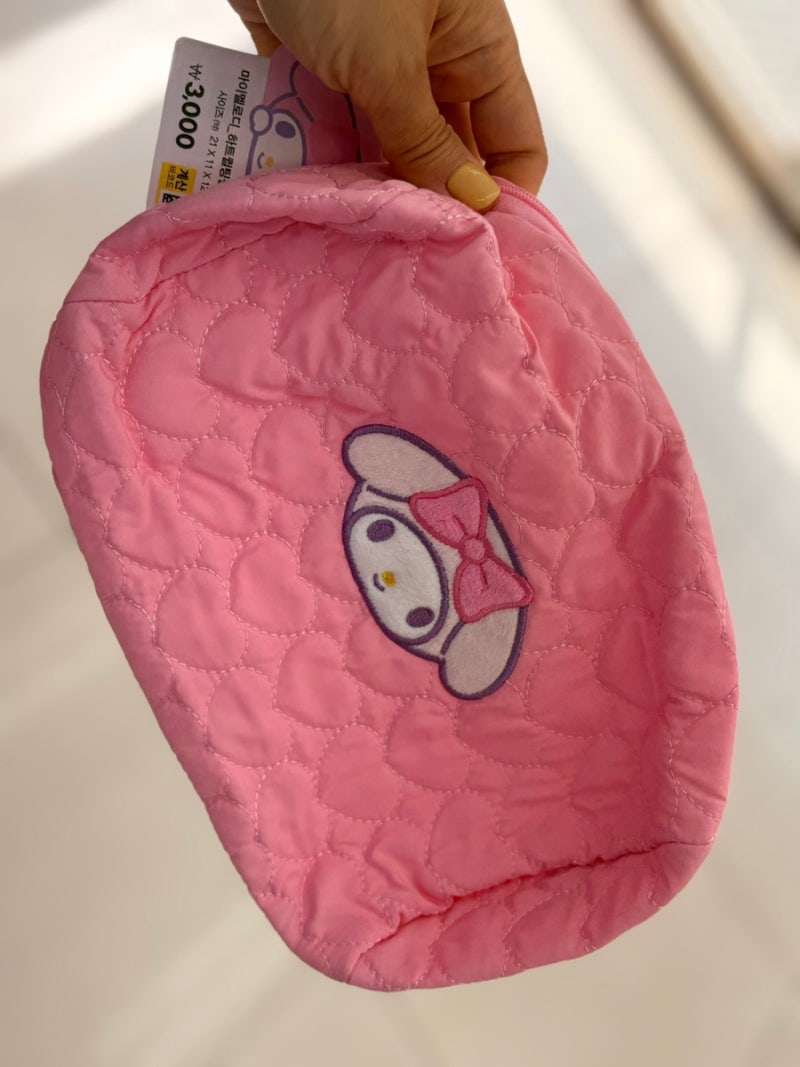 다이소 마이멜로디 파우치 추천 3,000원 귀여운 산리오 굿즈 실물 후기