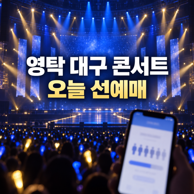 2026 영탁 대구 콘서트 오늘 선예매, 일정·좌석 가격·티켓팅 준비