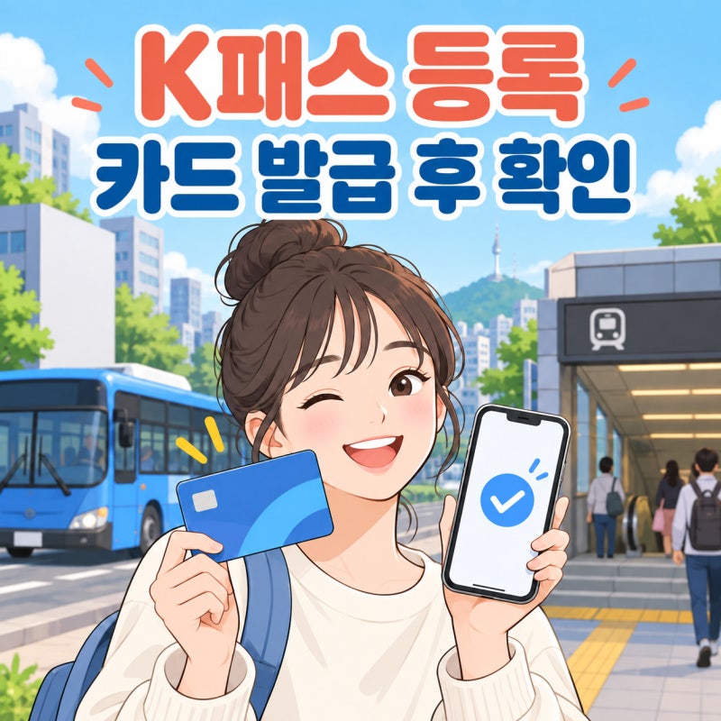 K패스 등록 어떻게 하나요? 카드 발급 후 회원가입 등록방법