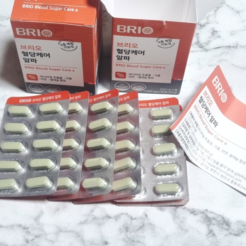 바나바잎추출물 아연영양제 브리오 혈당케어 알파 부모님 선물