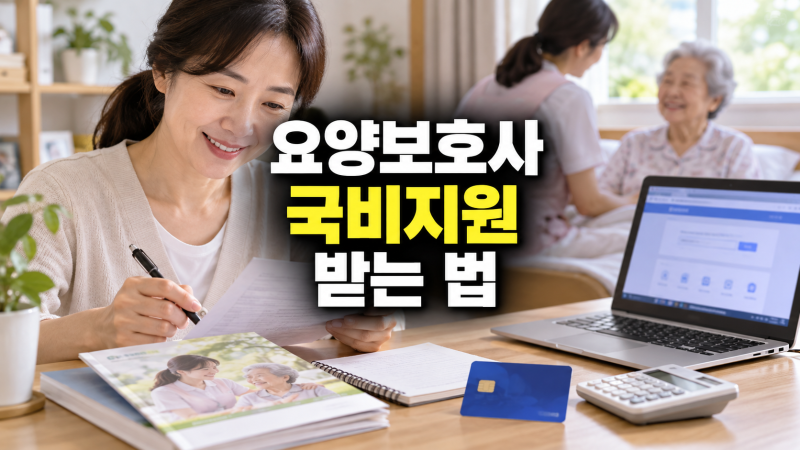 요양보호사 국비지원 받는 법: 내일배움카드 신청부터 자부담 비용, 환급 조건 총정리