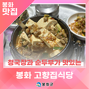 봉화 현지인 추천 맛집 구수한 청국장과 담백한 순두부가 맛있는 '고향집식당' | 제1기 봉화....