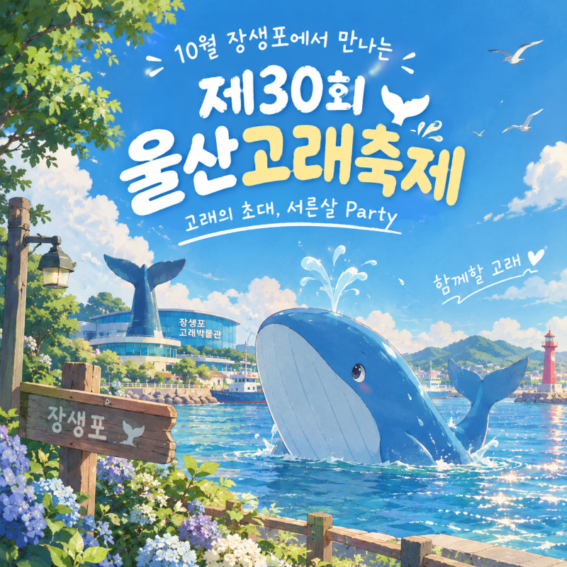 2026 울산고래축제, 30주년 맞아 장생포에서 열린다｜공연·퍼레이드·불꽃쇼부터 체험까지