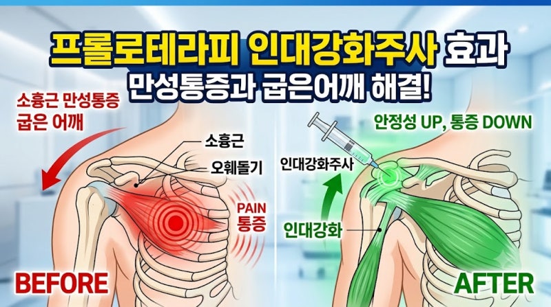 숨은 어깨 통증의 주범 소흉근 원인부터 인대강화주사 치료까지 완벽 정리