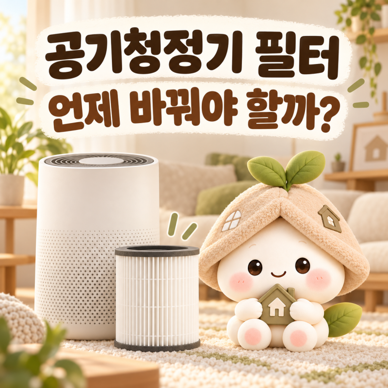 공기청정기 필터 교체주기 확인법｜6개월? 1년? 모델별로 달라요
