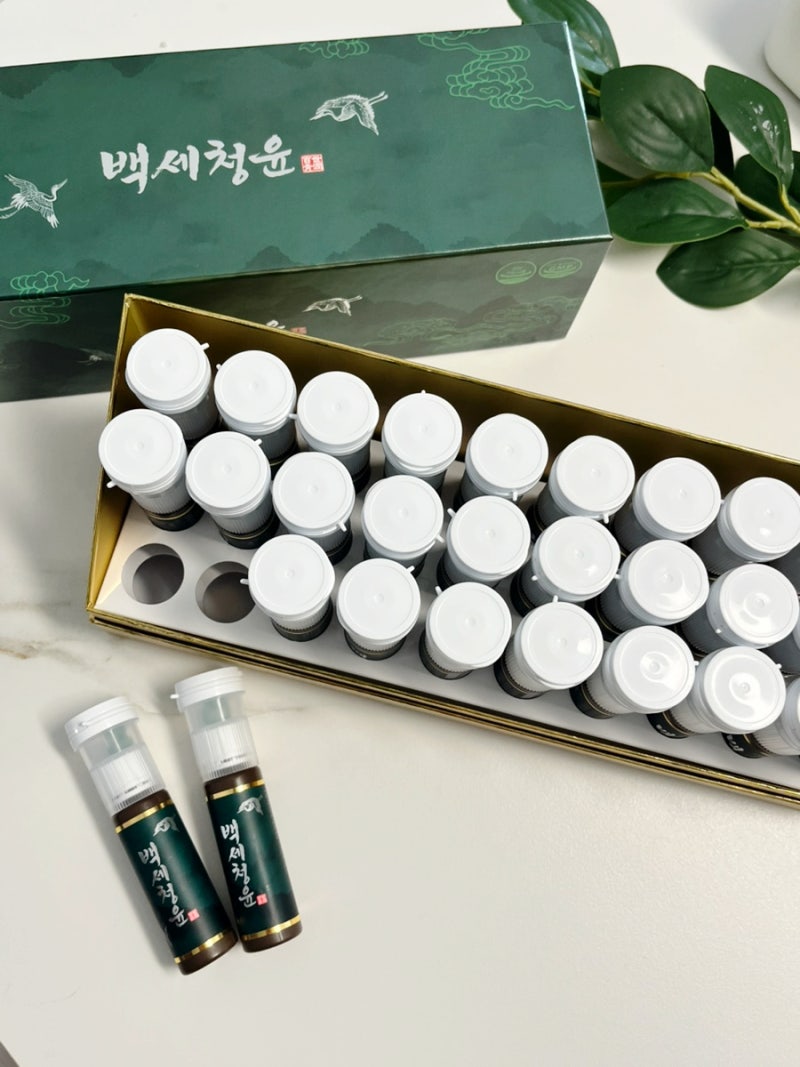 마시는영양제 체르엠 백세청윤 기관지건강 하루 한 병으로 간편하게 섭취