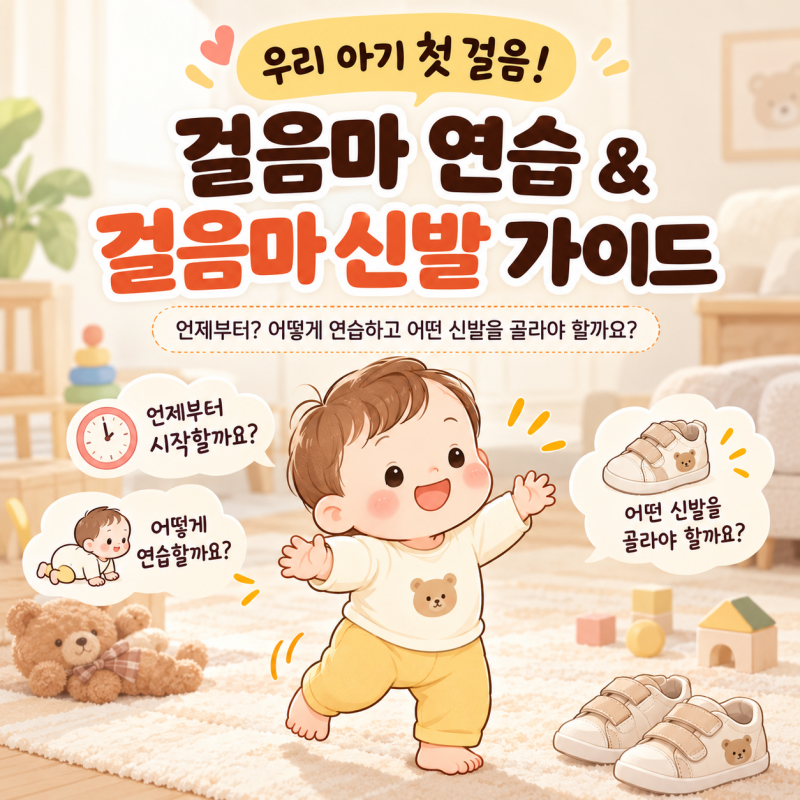 우리 아기 첫 걸음마! 언제 시작하고, 신발은 언제 신겨야 할까요?
