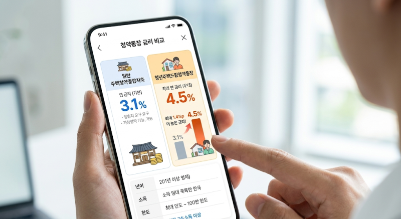 2026년 청년드림청약통장 소득 기준 7000만 원 완화: 연 4.5% 금리와 2.4% 저리 대출 100% 챙기는 실....