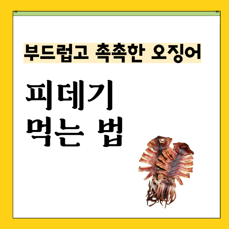 피데기 이름 유래, 칼로리 먹는법 무침레시피