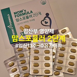 임산부 영양제 맘스포뮬러 2단계 | 임신 13주부터 수유기까지 챙기는 영양제