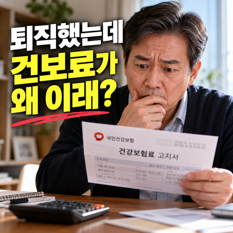 퇴직 후 건강보험료, 월급은 끊겼는데 고지서는 승진했다