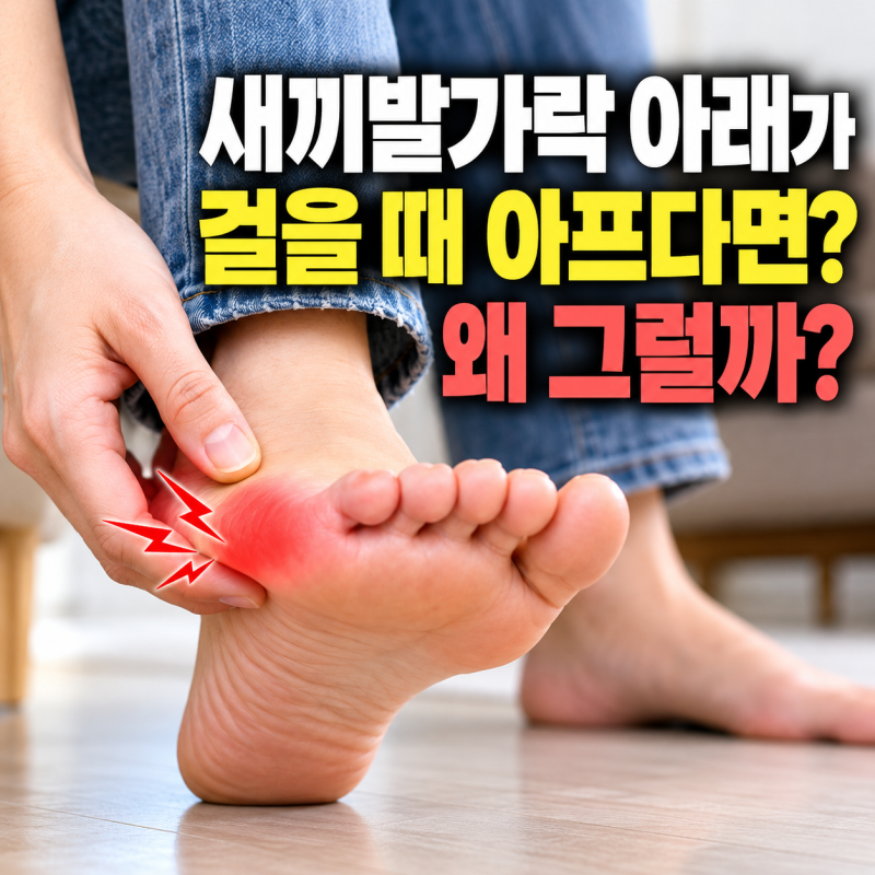 새끼발가락 아래쪽이 걸을 때 아픈 이유, 어디가 문제일까?