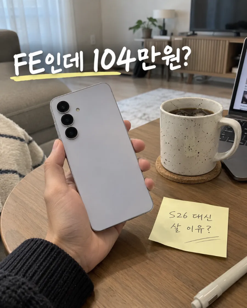 FE인데 104만원? 갤럭시 S26 대신 살 이유가 있을까