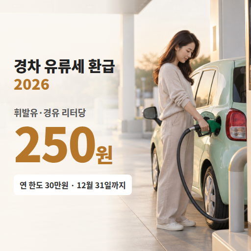 경차 유류세 환급 2026 조건·카드 발급방법