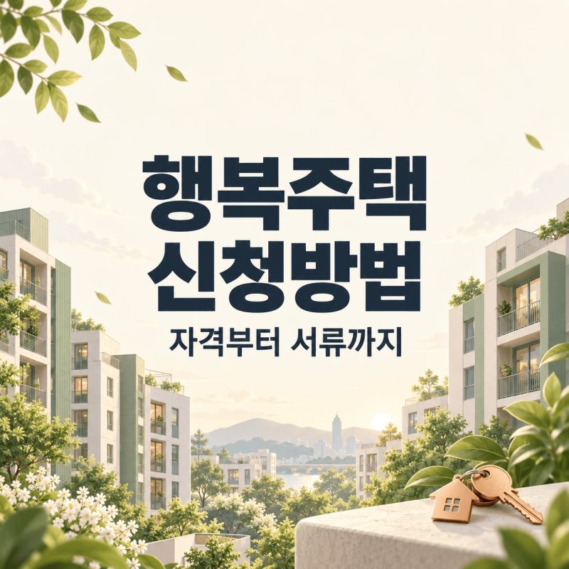 행복주택 신청방법｜자격 확인부터 LH 청약·서류 제출까지