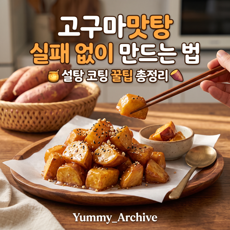 고구마맛탕 실패 없이 만드는 법, 설탕 코팅 꿀팁 총정리