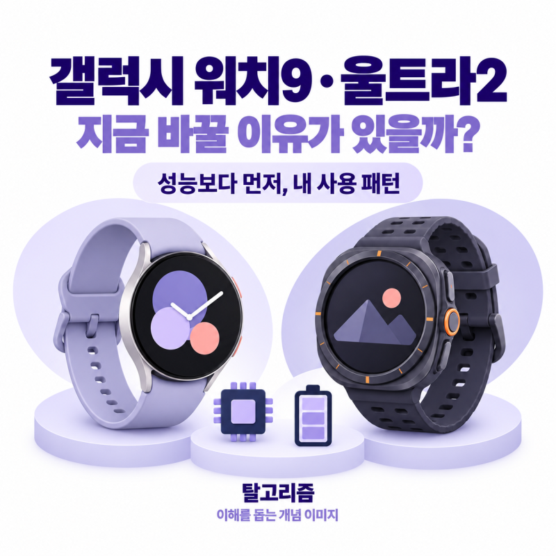 갤럭시 워치9·울트라2 차이, 기존 워치에서 바꿔야 할까?